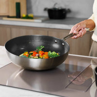 Cook & Pan - Sartén Wok Miel 30 cm