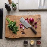Shinrai Japan - Cuchillo de chef chino Damasco BR - 18 cm