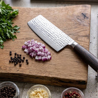 Shinrai Japan - Cuchillo de chef chino Damasco BR - 18 cm
