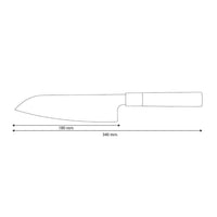 Shinrai Japón - Cuchillo Santoku Takumi Kaza Damasco 18 cm