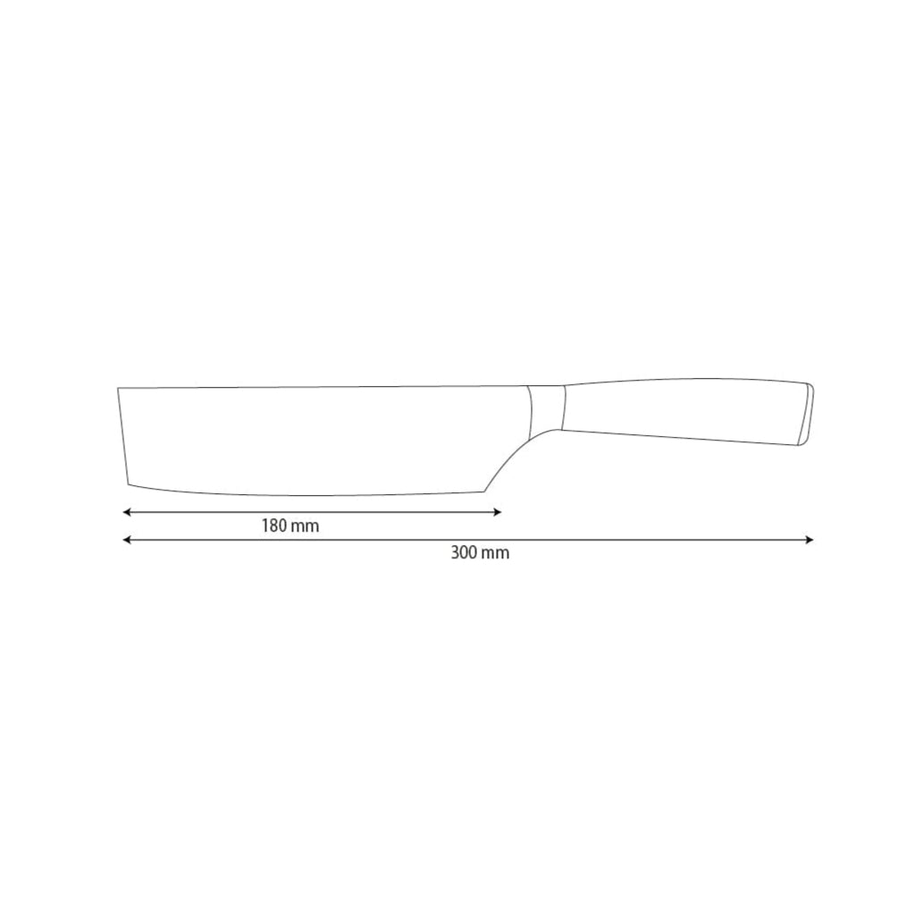 Nakiri de acero inoxidable martillado 18 cm