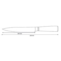 Micarta Jewels - Cuchillo de trinchar Damasco 20 cm