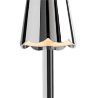 Lámpara de mesa LED Addison Ross Scallop - Cromada - 28 cm