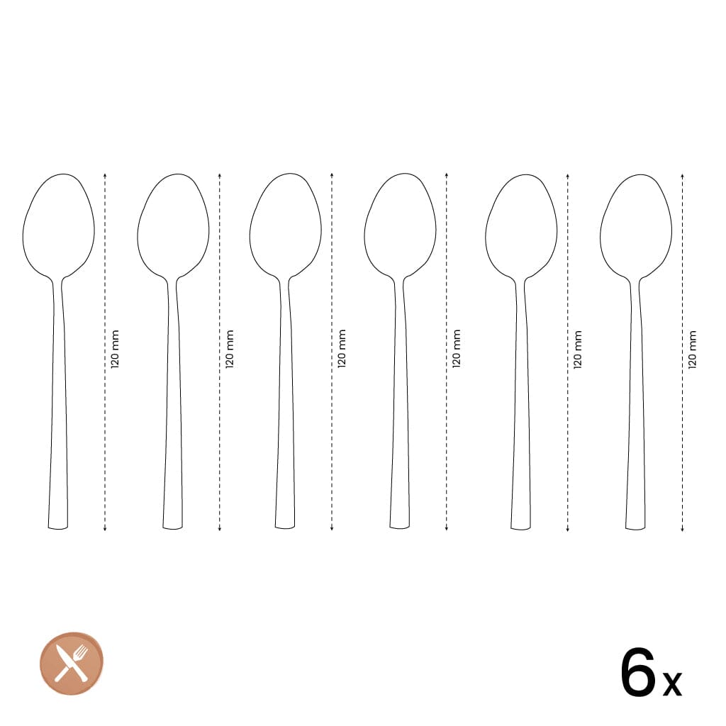 Amefa - Cuba 6 Cucharillas - Cucharillas Plateadas Amefa