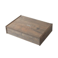 Amefa - Juego de cubiertos Drift de 24 piezas en cantimplora de madera Amefa