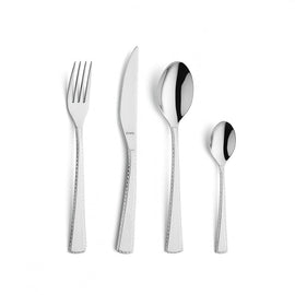 Amefa - Cubiertos Livia Trendy 24 piezas - Plata Amefa - Juego de cubiertos Livia Trendy de 24 piezas en cantimplora de madera Amefa