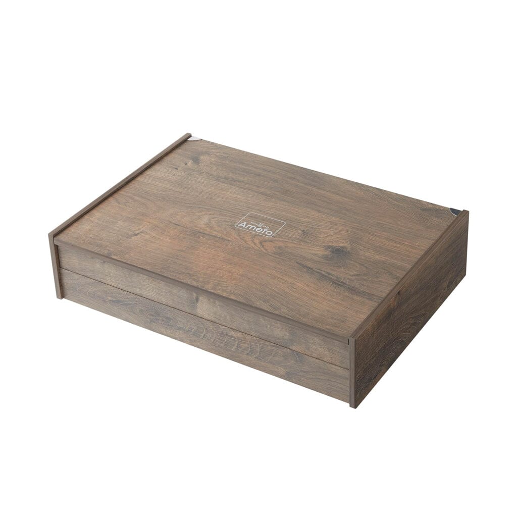 Amefa - Juego de cubiertos Martin de 24 piezas en cantimplora de madera Amefa