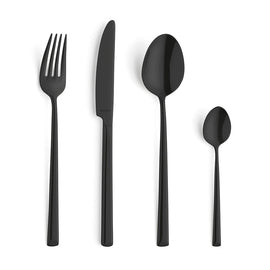 Amefa - Cubertería Metropole 24 piezas - Negro Amefa - Juego de cubiertos Metropole de 24 piezas - Negro Juego de cubiertos Amefa