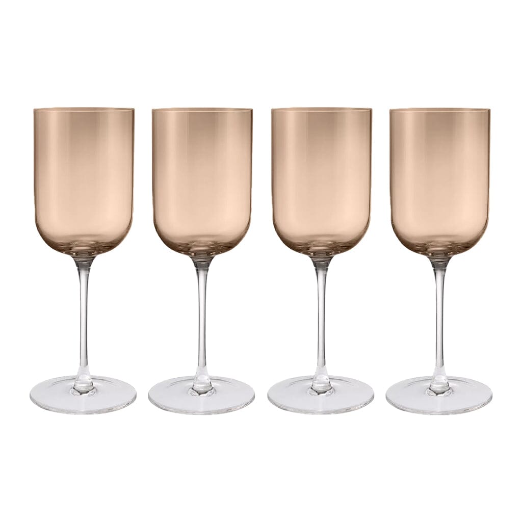 Blomus - Copas de vino tinto FUUMI Café 400 ml (juego de 4) Vasos para beber Blomus