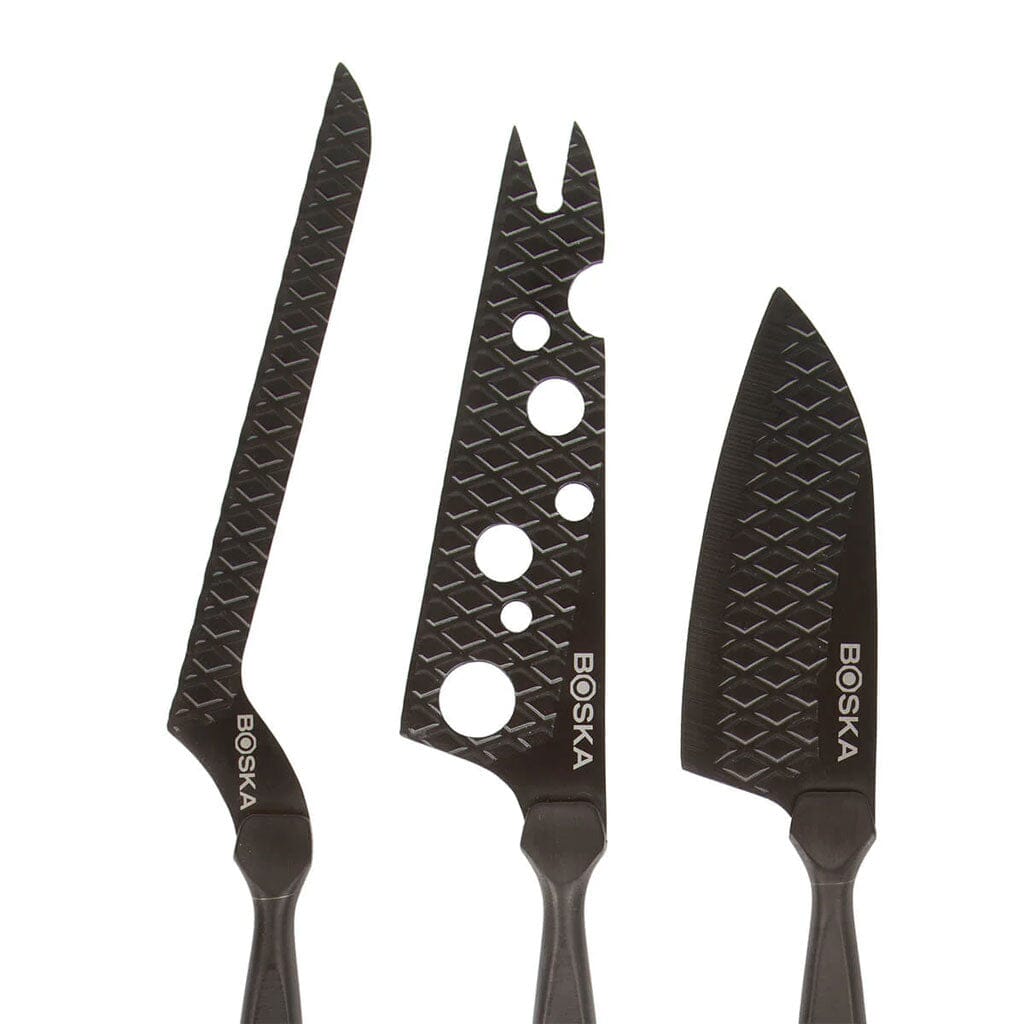 Boska - Juego de cuchillos para queso Monaco+ Cuchillo para queso negro Boska