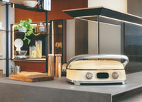 Smeg - Parrilla multifuncional | Color crema | Años 50 | Parrilla de contacto