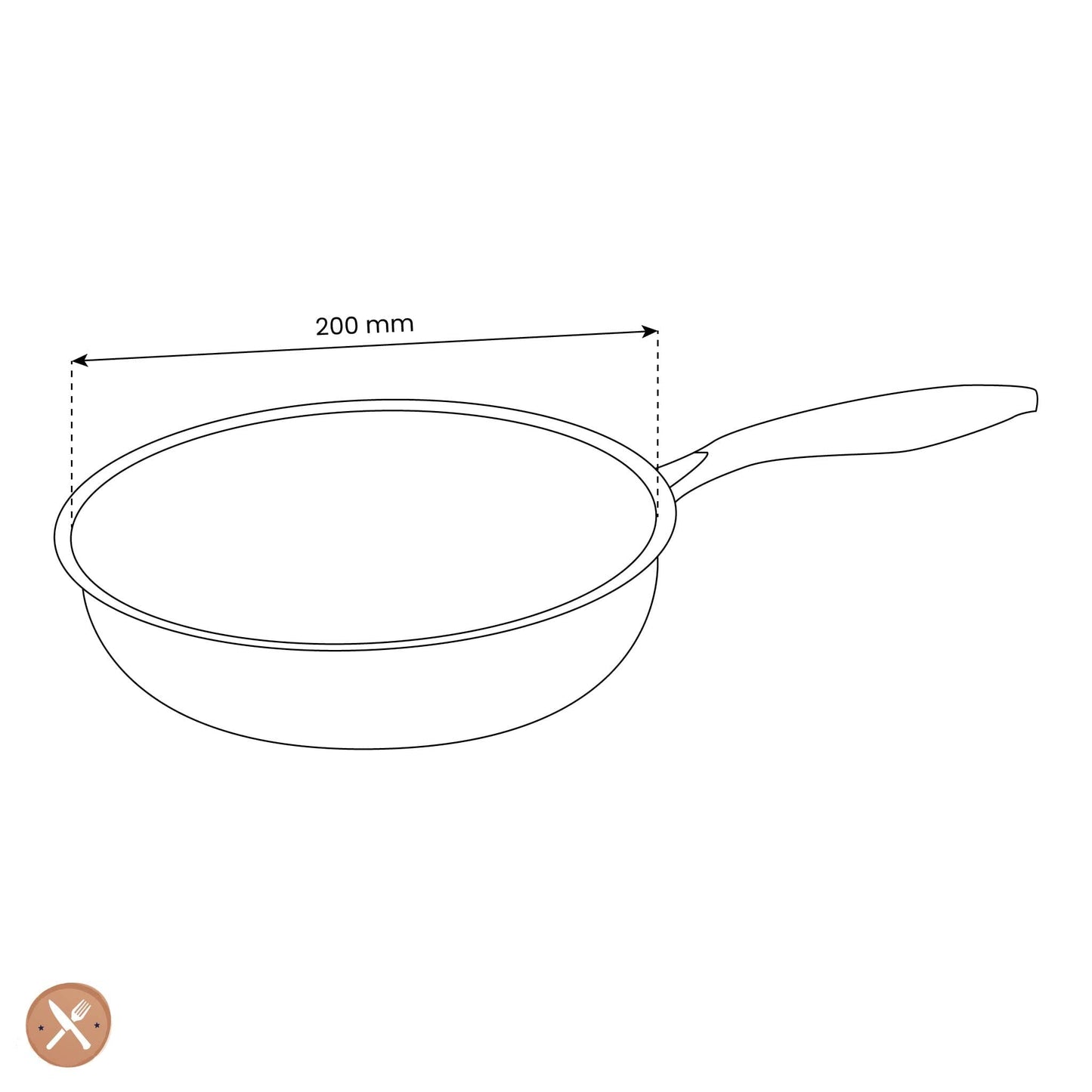 Por C&P - Sartén Miel 20 cm Sartén Por C&P