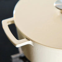 Poêle à frire Cook & Pan - Go Ivory en fonte 24 cm - 4 litres