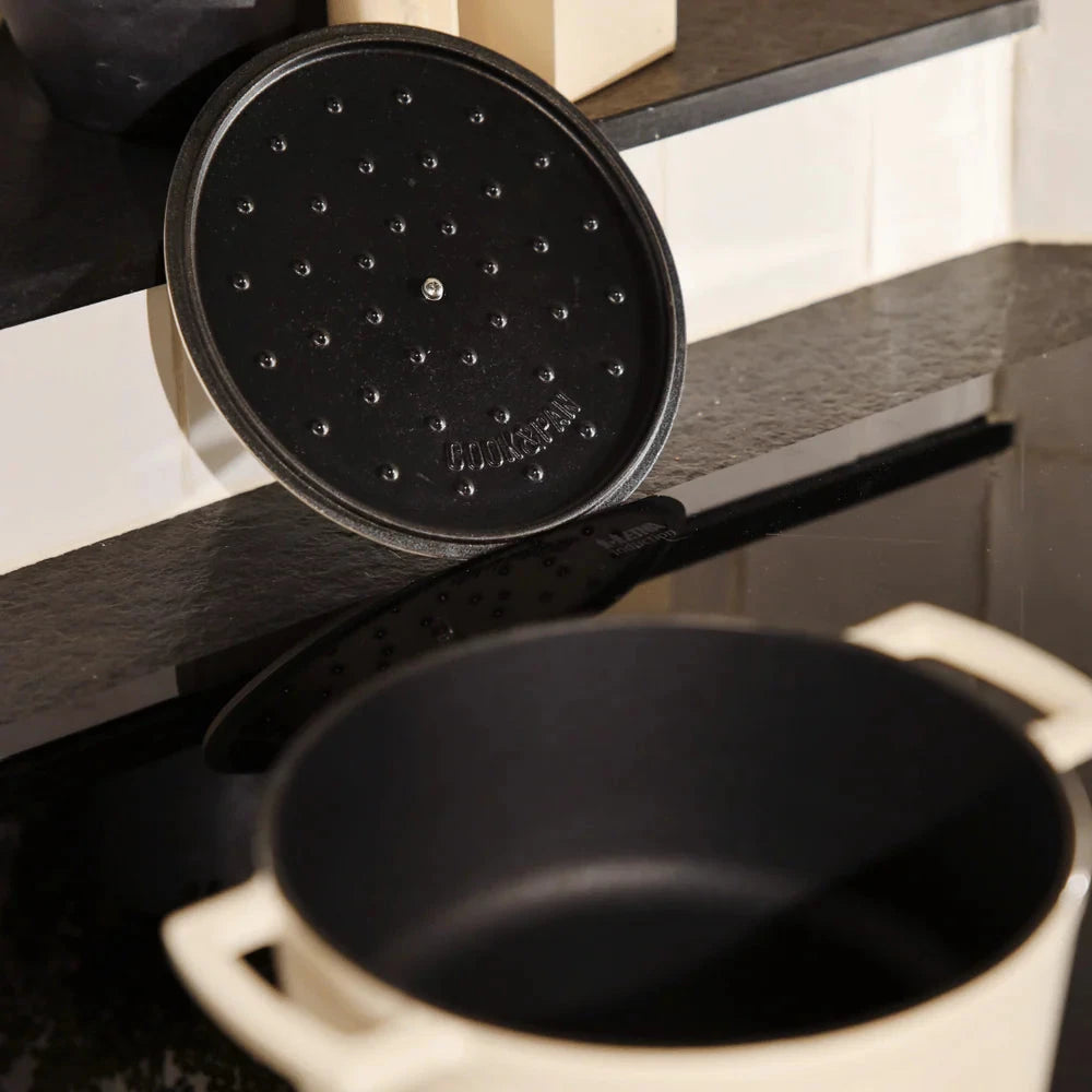 Cook & Pan - Go Ivory Gietijzeren Braadpan 24 cm - 4 liter Braadpan Cook & Pan