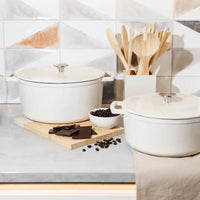 Poêle à frire Cook & Pan - Go Ivory en fonte 24 cm - 4 litres