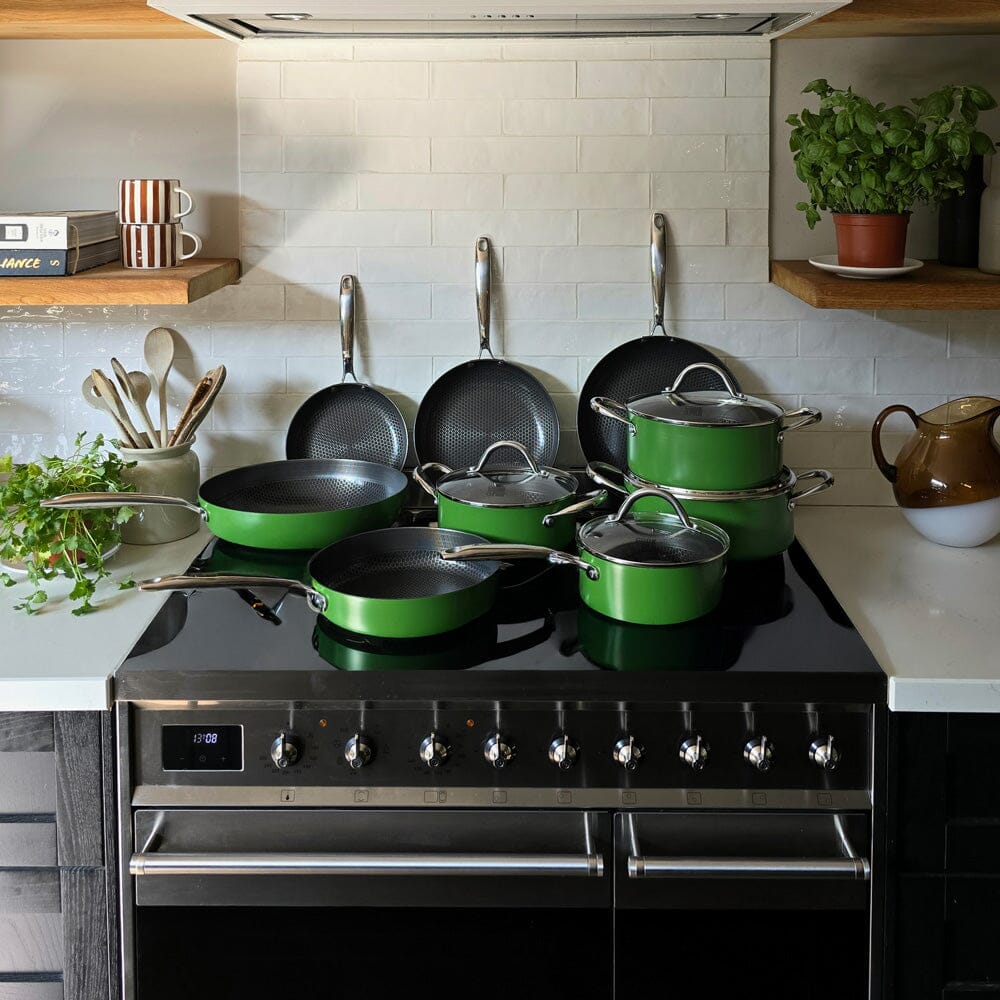 Cook & Pan - Olla Honey Go Green de 22 cm con tapa de cristal Cook & Pan