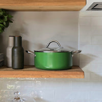 Cook & Pan - Olla Honey Go Green de 22 cm con tapa de cristal Cook & Pan