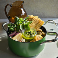 Cook & Pan - Olla Honey Go Green de 22 cm con tapa de cristal Cook & Pan