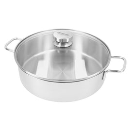 Demeyere - Apollo 7 Cacerola baja 28 cm con tapa de cristal Demeyere - Cacerola baja Apollo 7 28 cm con tapa de cristal Demeyere