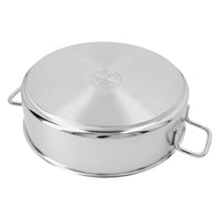 Demeyere - Cacerola baja Apollo 7 28 cm con tapa de cristal Demeyere