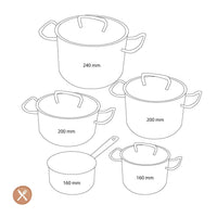 Demeyere - Juego de cocina Classic 3 Juego de sartenes de 5 piezas Demeyere