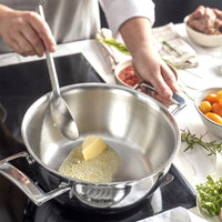 Demeyere - Silver 7 Sartén cónica de 24 cm con tapa Sartén Demeyere