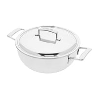 Demeyere - Silver 7 Sartén cónica de 24 cm con tapa de doble pared Sartén Demeyere