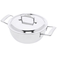 Demeyere - Silver 7 Sartén cónica de 28 cm con tapa de doble pared Sartén Demeyere