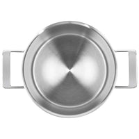Demeyere - Silver 7 Olla sopera de 24 cm con tapa de doble pared Olla sopera Demeyere
