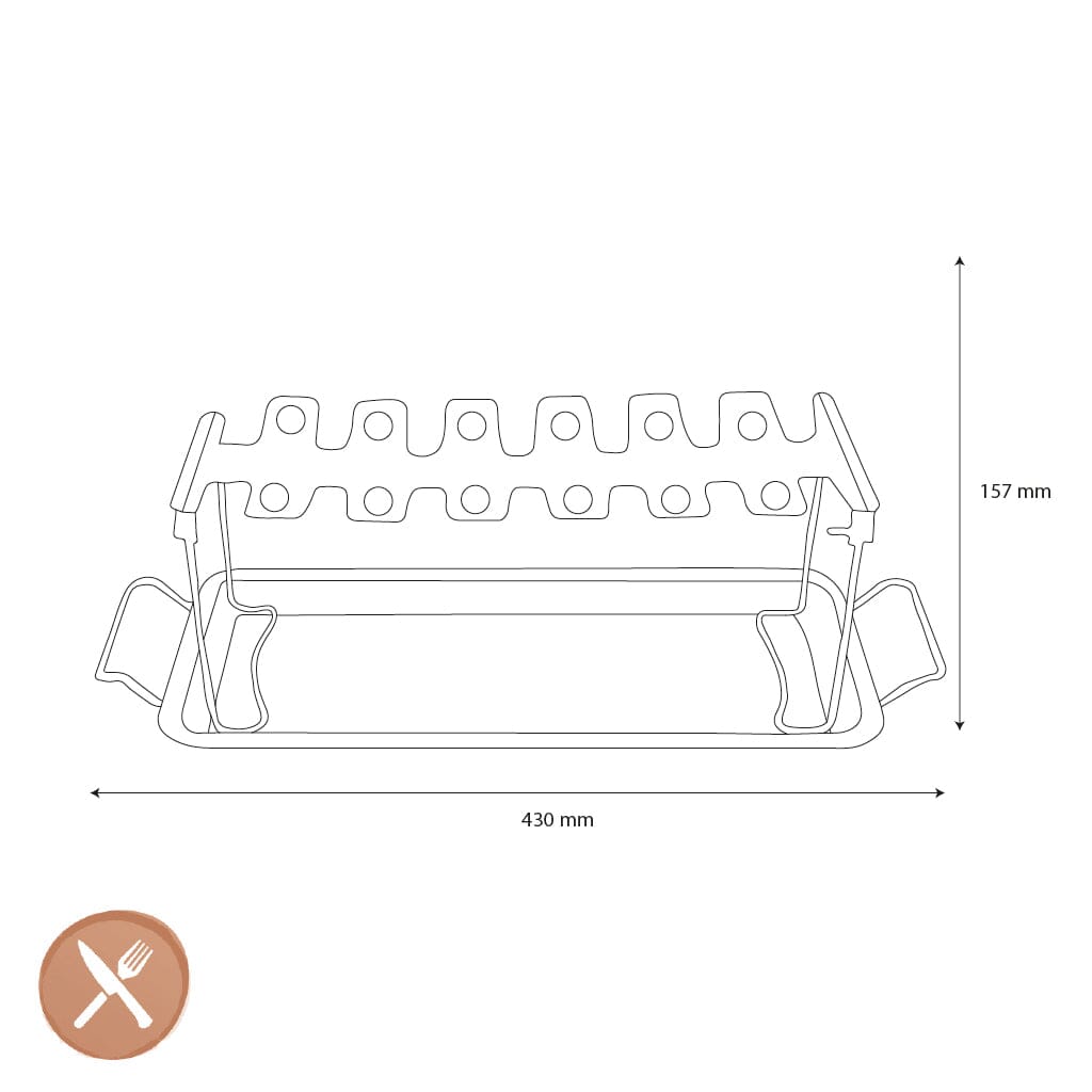 GEFU - Soporte para muslos de pollo a la barbacoa Soporte para muslos de pollo GEFU