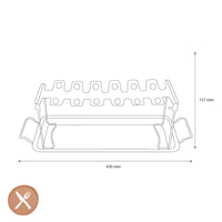 GEFU - Soporte para muslos de pollo a la barbacoa Soporte para muslos de pollo GEFU