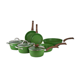 Cook & Pan - Batería de cocina Go Green de 7 piezas Juego de sartenes Go Green de 7 piezas de C&P