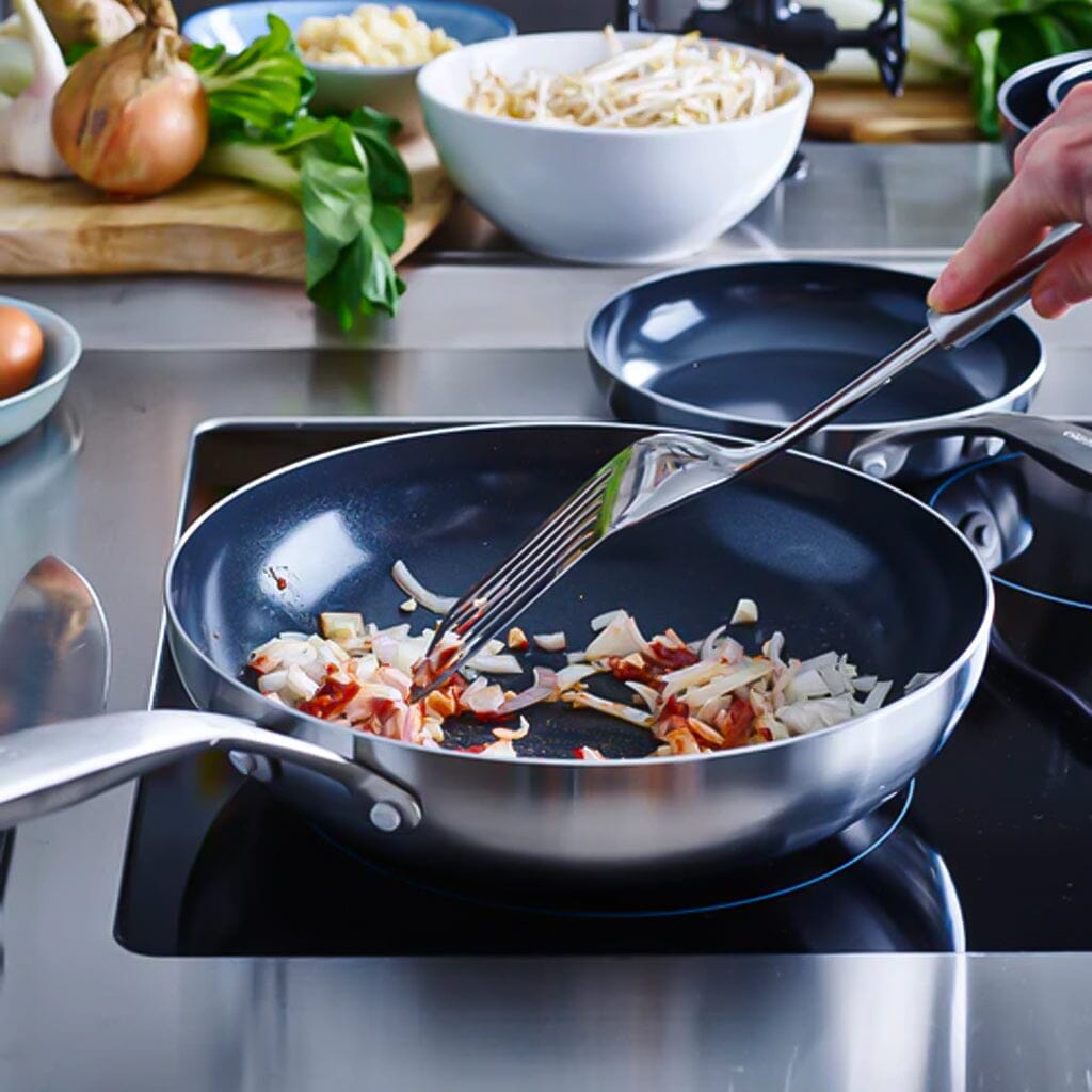 GreenPan - Wok Ginebra con revestimiento antiadherente cerámico Wokpan 28cm GreenPan