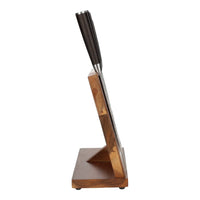 Juego de cuchillos de 5 piezas Hammered Damask BR + bloque magnético para cuchillos Juego de cuchillos con bloque Shinrai Japón