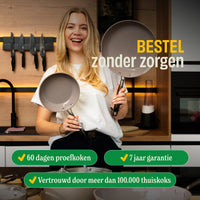 Cook & Pan - Juego de protectores de inducción Taupe of Mind - Paquete de 4