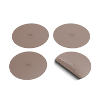Cook & Pan - Juego de protectores de inducción Taupe of Mind - Paquete de 4