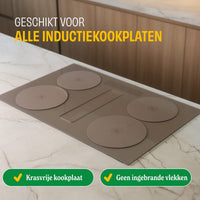 Cook & Pan - Juego de protectores de inducción Taupe of Mind - Paquete de 4