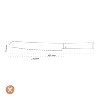 Kai Shun - Cuchillo de pan 9'' (23,0 cm) Kai Shun