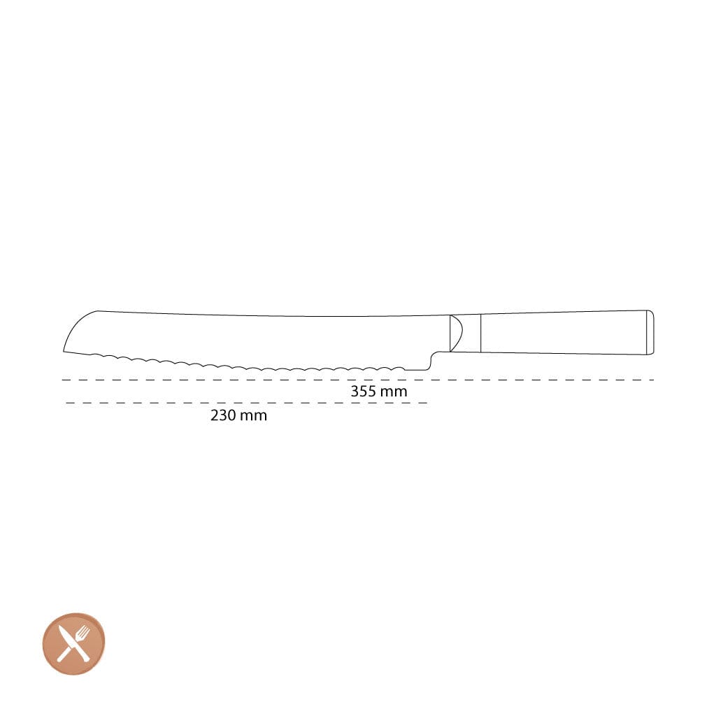 Kai Shun - Cuchillo clásico para pan blanco (23,0 cm) Kai Shun