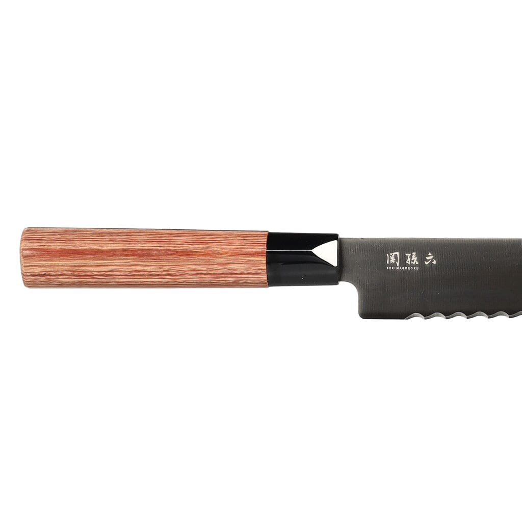 Kai Shun - Cuchillo para pan Magoroku Pakka 8,75'' 22,5 cm Cuchillo para pan Kai Shun