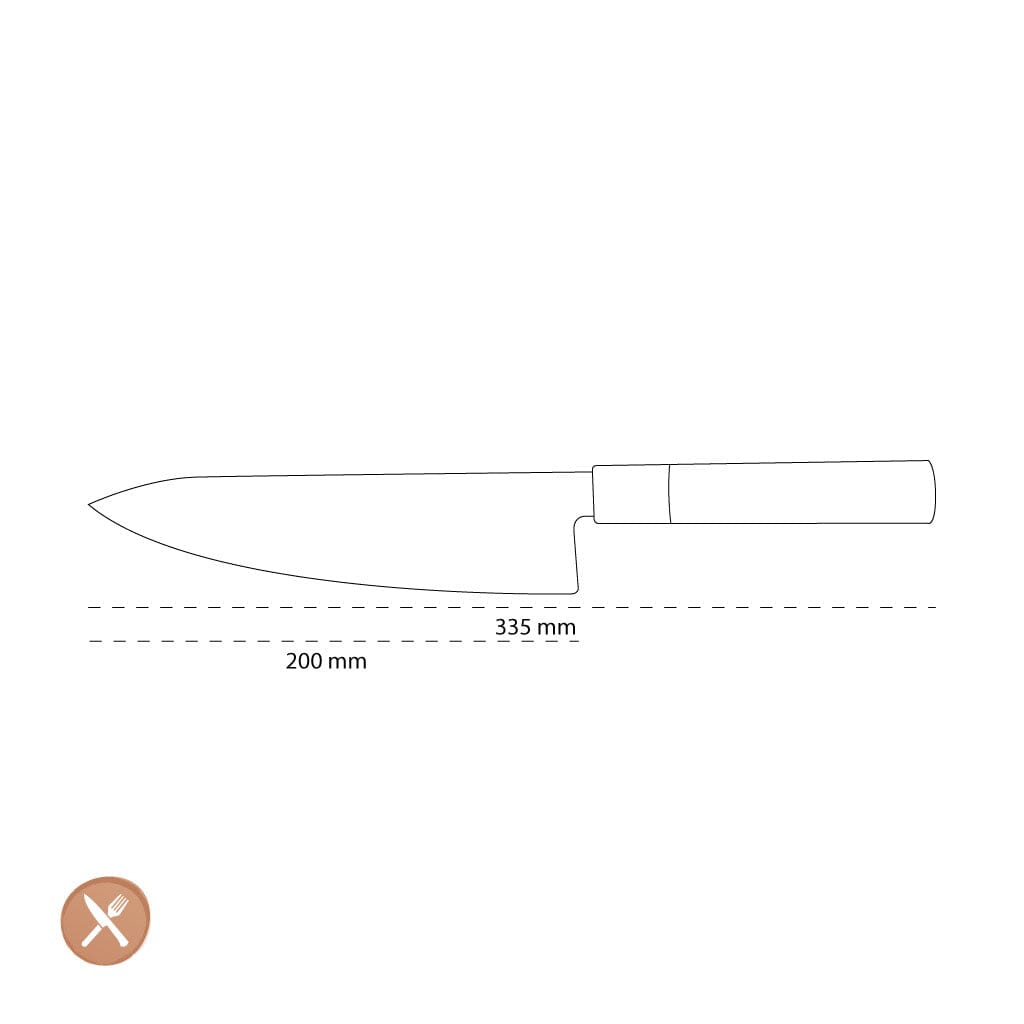 Kai Shun - Cuchillo Chef Magoroku Pakka (20.0 cm) Kai Shun