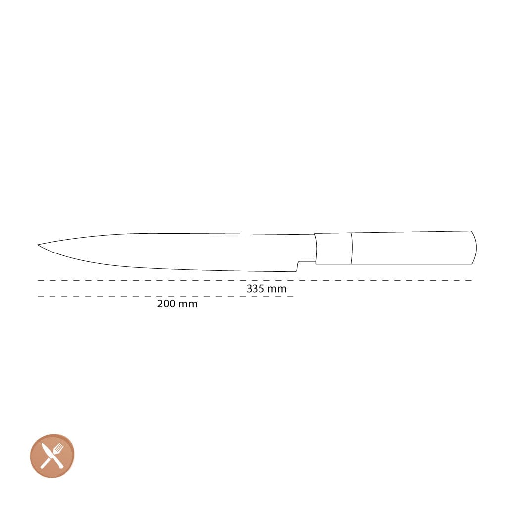 Kai Shun - Cuchillo de trinchar Magoroku Pakka 8'' (20,0 cm) Kai Shun