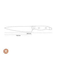 Kai Shun - Cuchillo de oficina Nagare negro (15,0 cm) Kai Shun