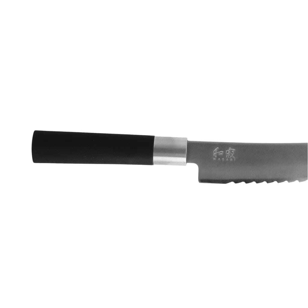 Kai Shun - Cuchillo de pan negro para wasabi de 9'' 23,0 cm Cuchillo de pan Kai Shun