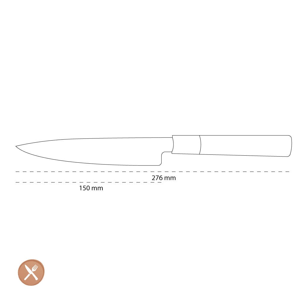 Kai Shun - Cuchillo universal para wasabi negro de 6'' (15,0 cm) Kai Shun