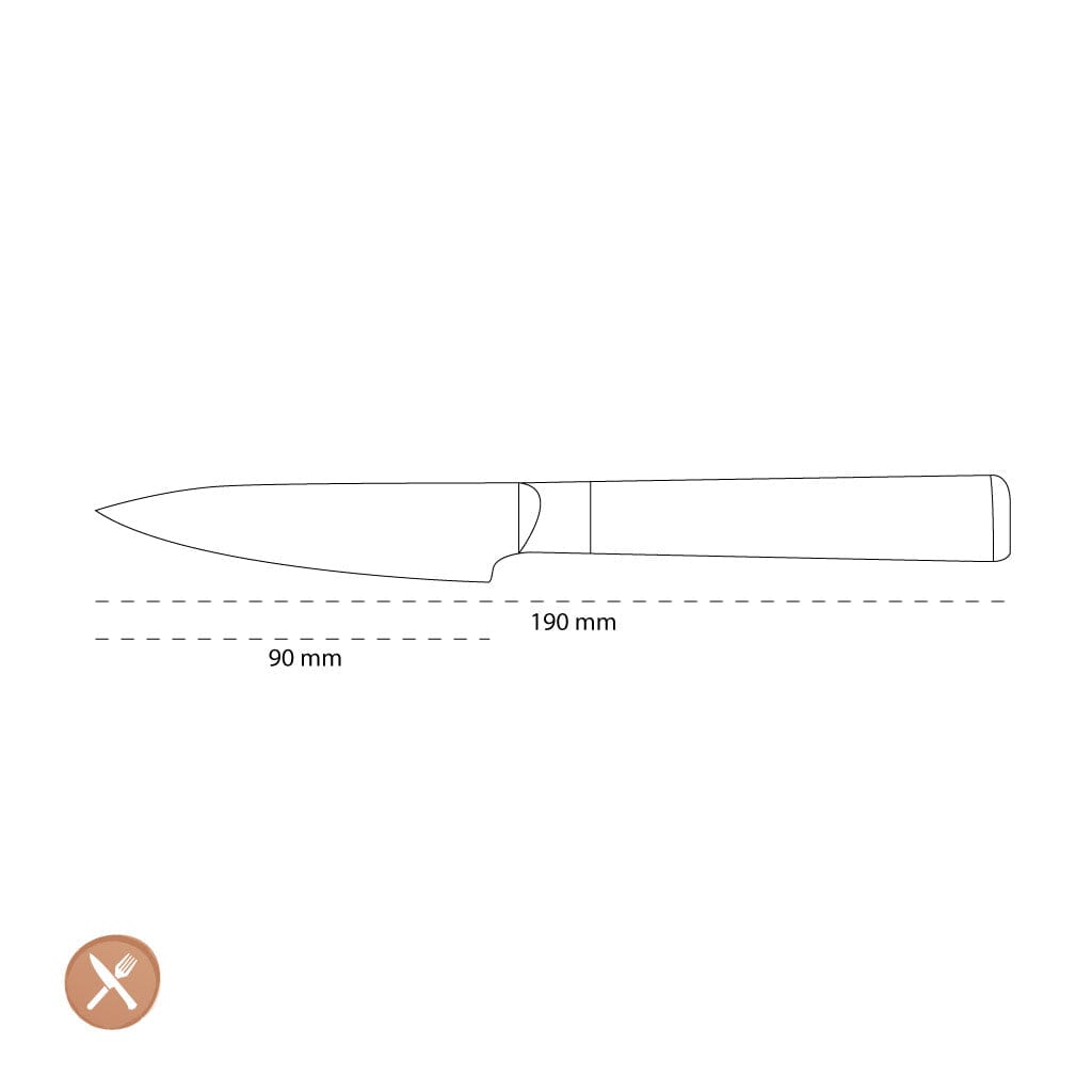 Kai Shun - Cuchillo para pelar blanco de 3,5'' (9,0 cm) Kai Shun