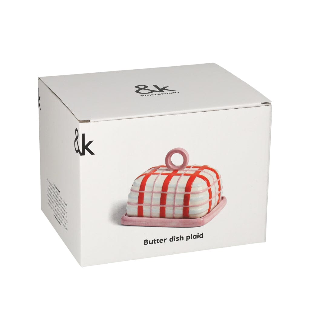 &Klevering - Mantequera a cuadros rosa Mantequera &Klevering