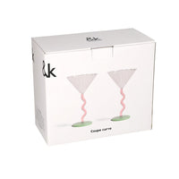 &Klevering - Juego de 2 copas de cóctel Coupe Curve &Klevering