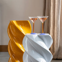 &Klevering - Juego de 2 copas de cóctel Coupe color ámbar perlado &Klevering