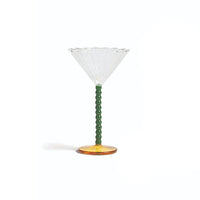 &Klevering - Coupe juego de 2 copas de cóctel verde perla &Klevering